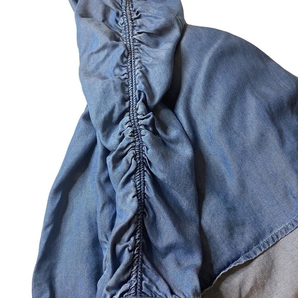 Beach lunch lounge denim top size Small - Picture 6 of 8